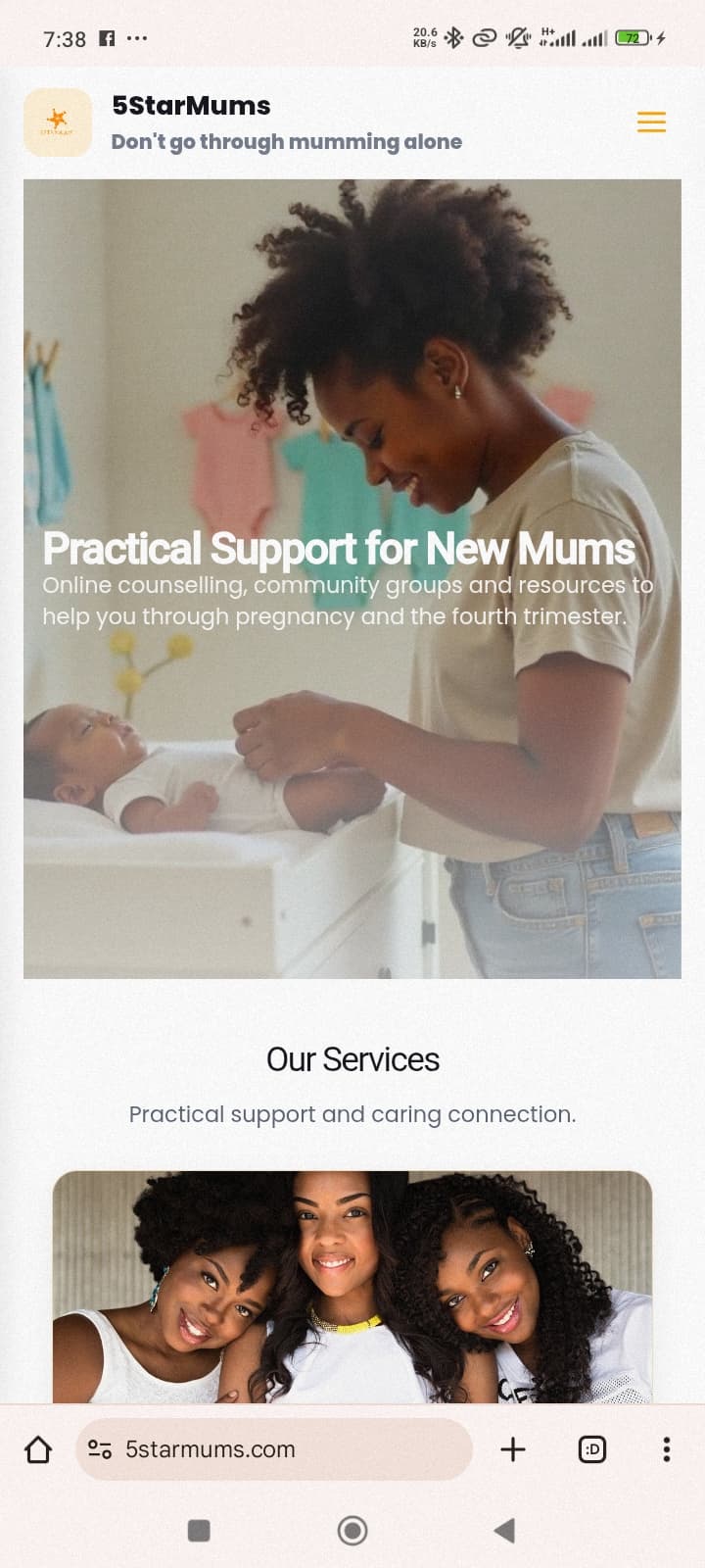 Post Postpartum Website cover